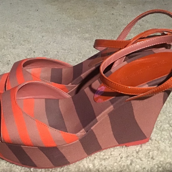 Burberry Multicolor Wedge Sandal - Picture 2 of 13